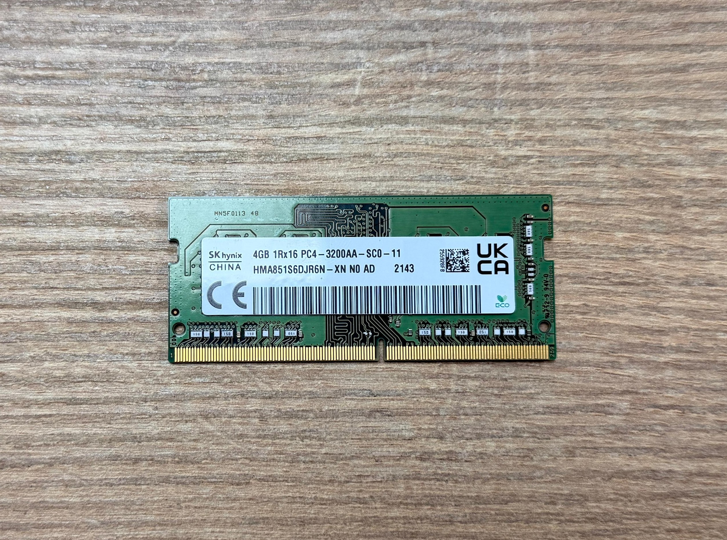 SK Hynix 4GB 3200MHz DDR4 SoDimm Ram HMA851S6DJR6N